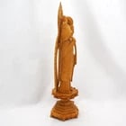 Vintage Chinese Carved Wood Guanyin Statue - 5