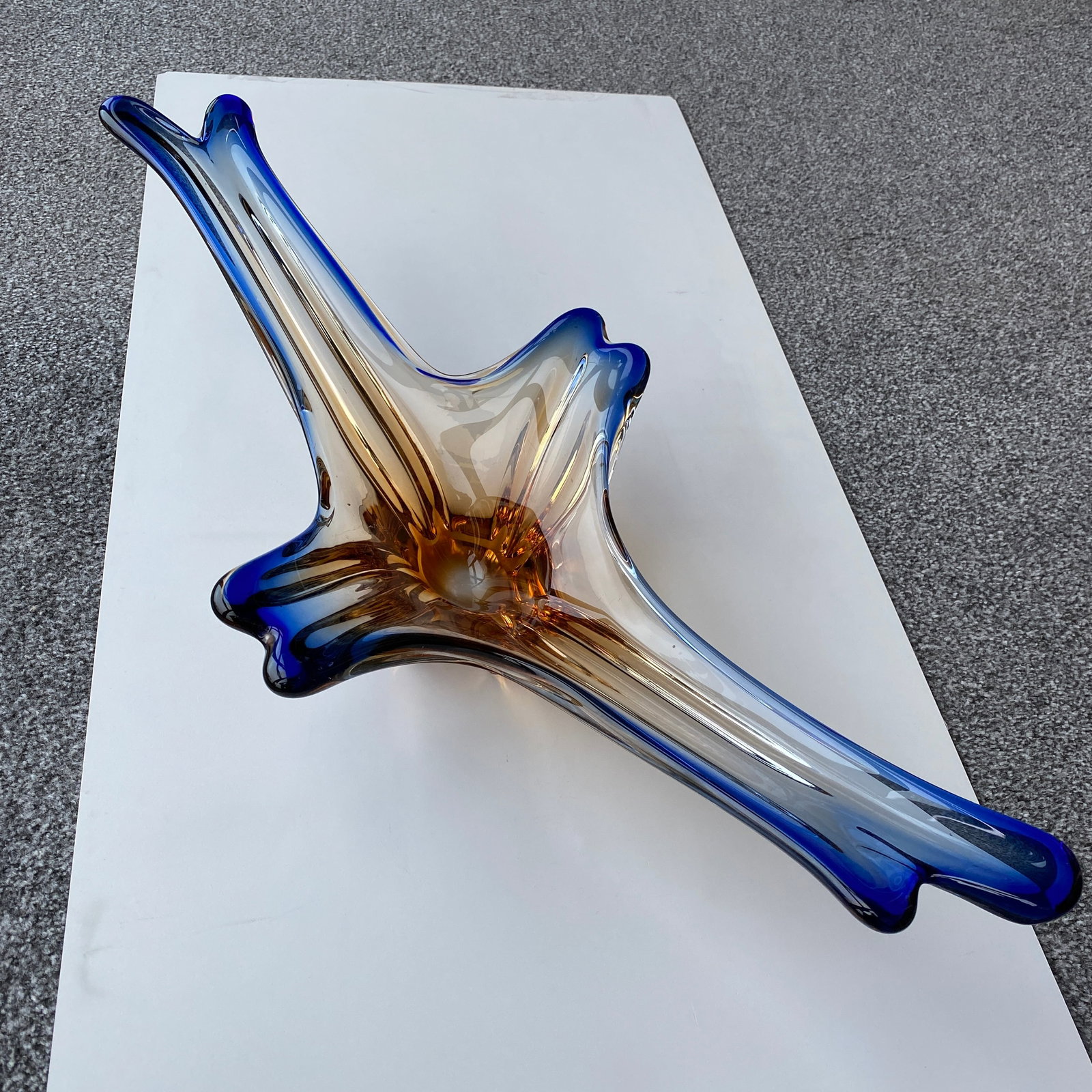 Vintage handcrafted Vase made from blown glass - 6