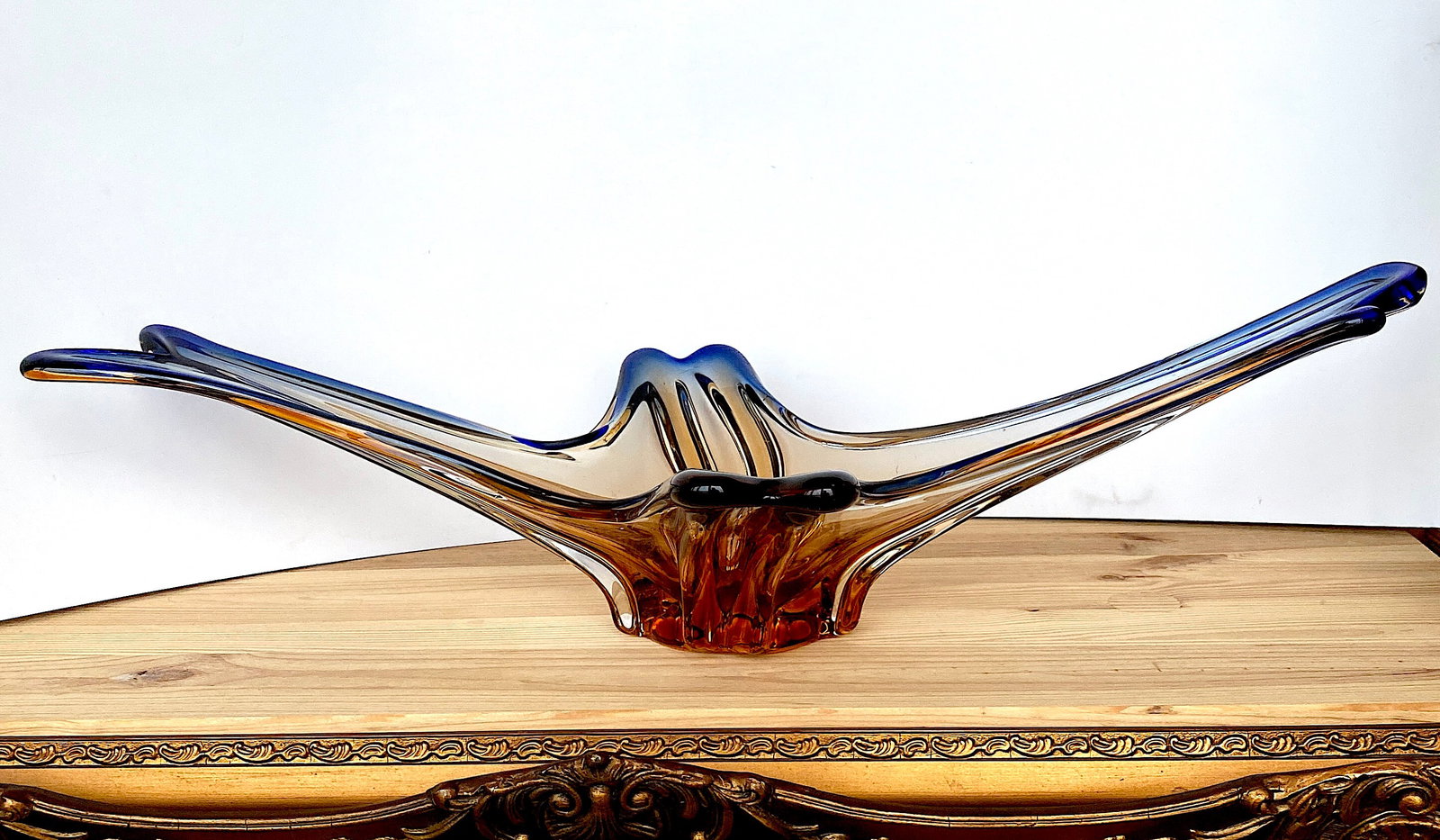 Vintage handcrafted Vase made from blown glass - 8