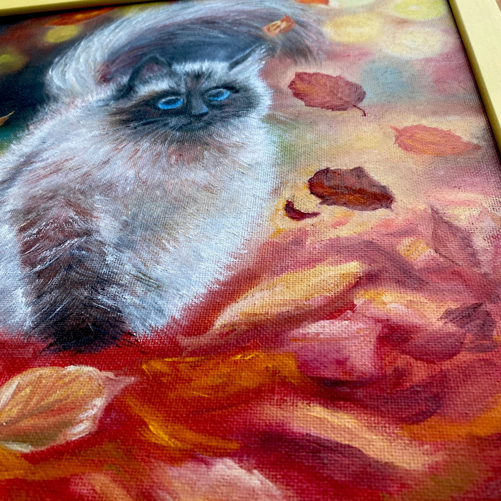 Hand painted cat portrait - 5