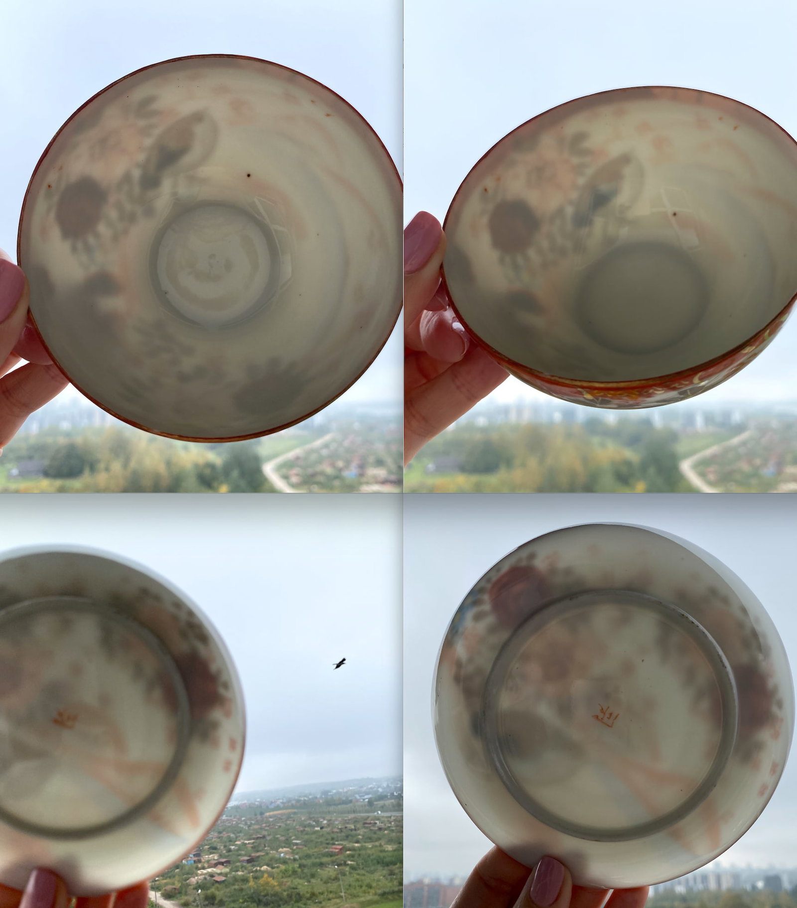 Antique Handpainted Porcelain tea set 14 pcs. - 8