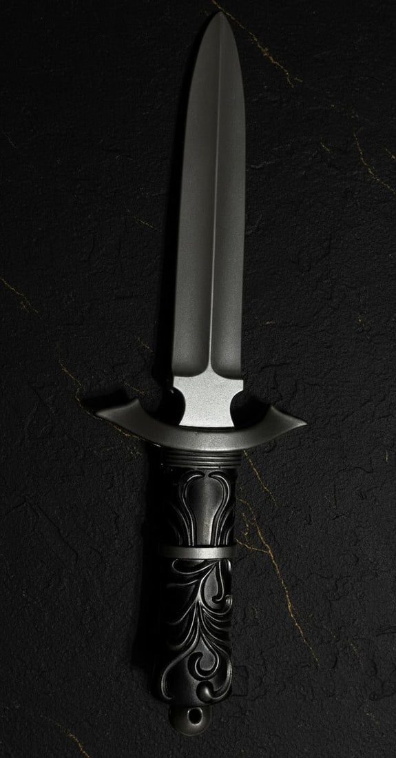 Realistic 12" Foam Dagger Prop Soft PU Weapon for Cosplay LARP & Stage Costume (1 of 2)