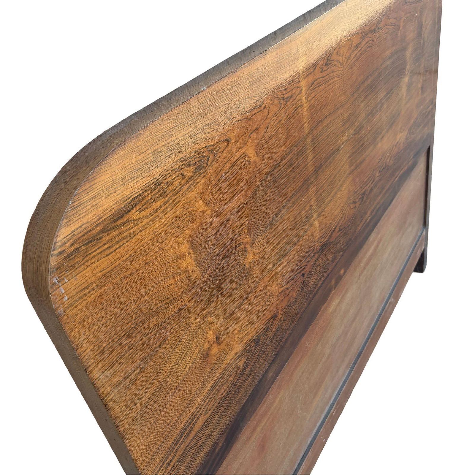 Steamline Art Deco Full-Size Tiger Oak Headboard - 3