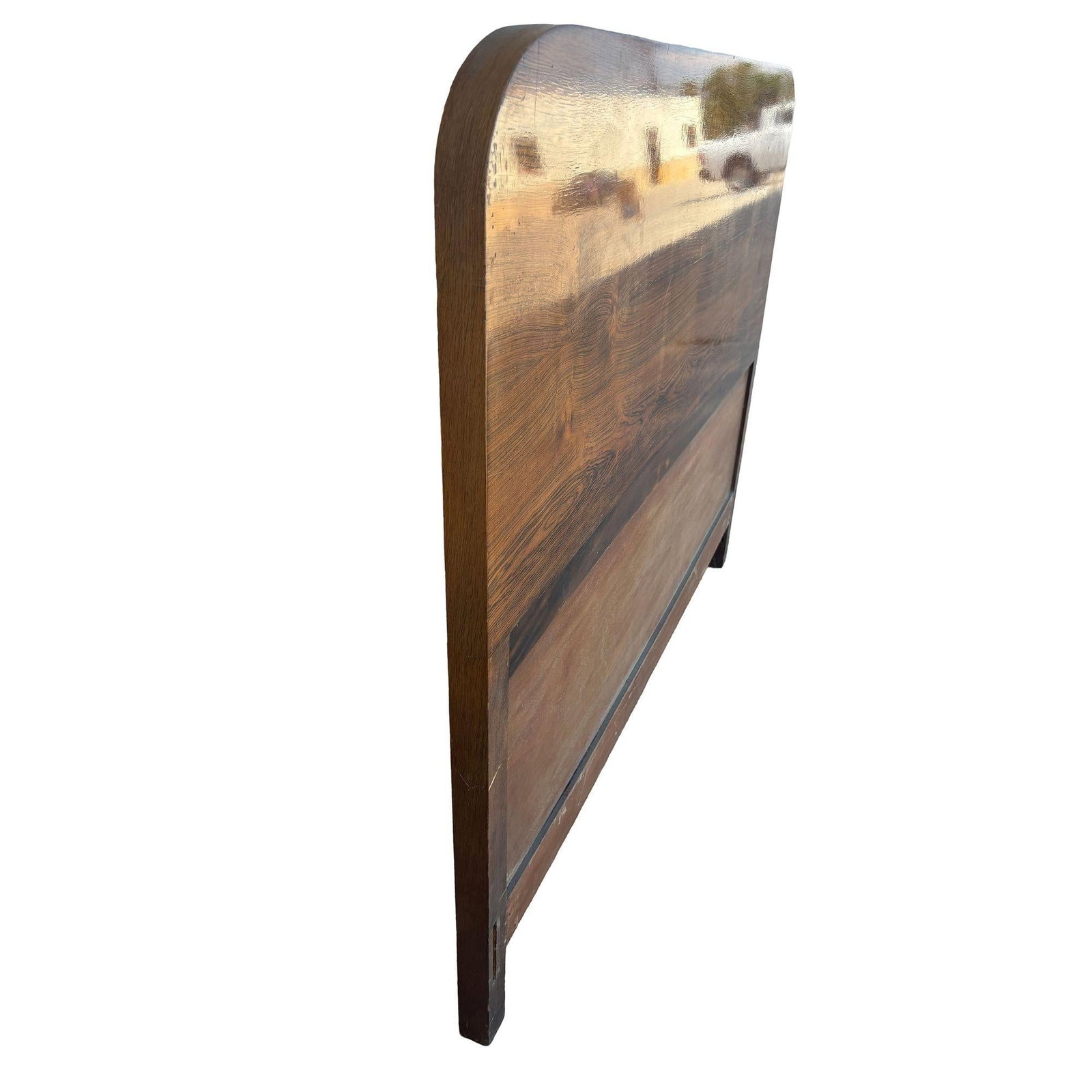 Steamline Art Deco Full-Size Tiger Oak Headboard - 6