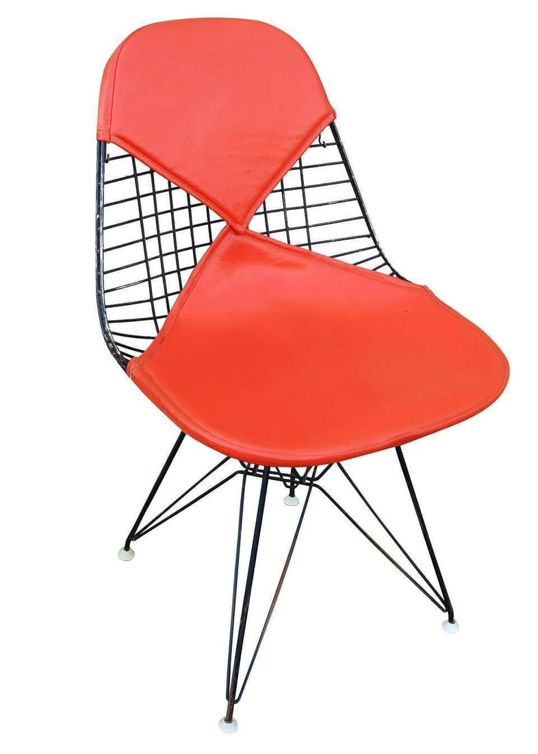 Charles Eames Orange DKR Bikini Chair for Herman Miller, Set of Four - 10