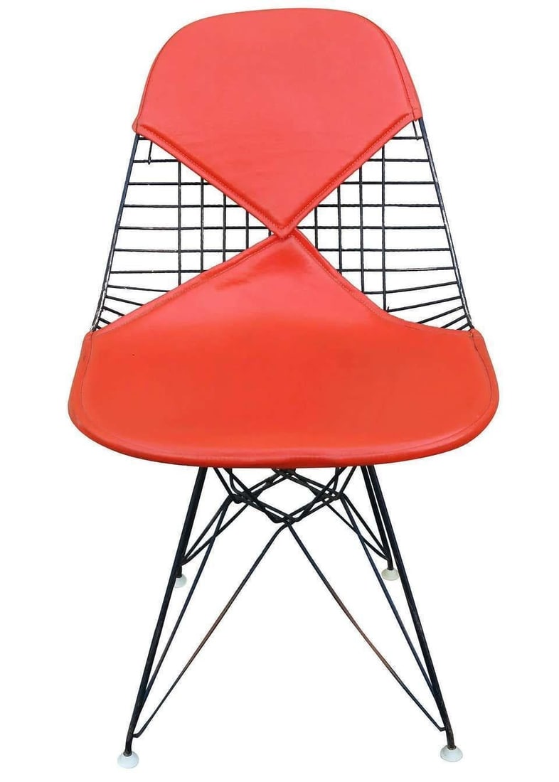 Charles Eames Orange DKR Bikini Chair for Herman Miller, Set of Four - 11