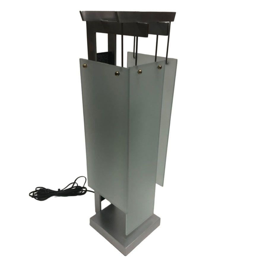 George Kovacs Architectural Aluminum Table Lamp - Pair - 2