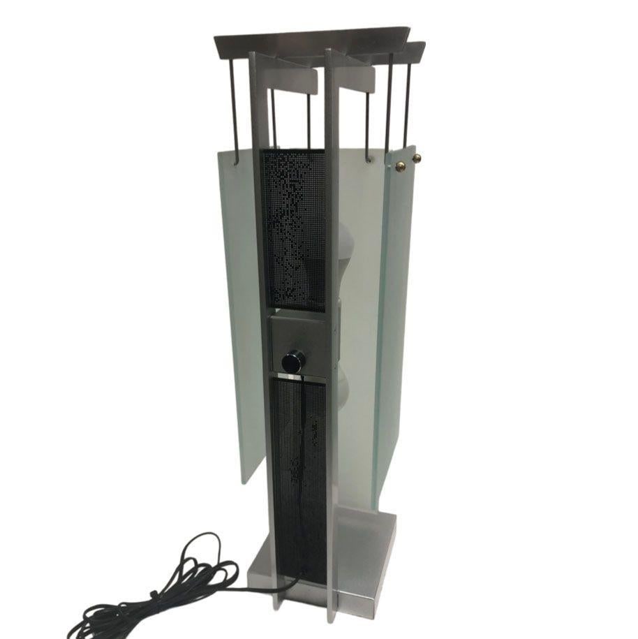 George Kovacs Architectural Aluminum Table Lamp - Pair - 3