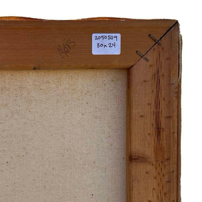 Abstract Expressionist Multi-colored Figures Oil on Canvas Signed Mars - 14