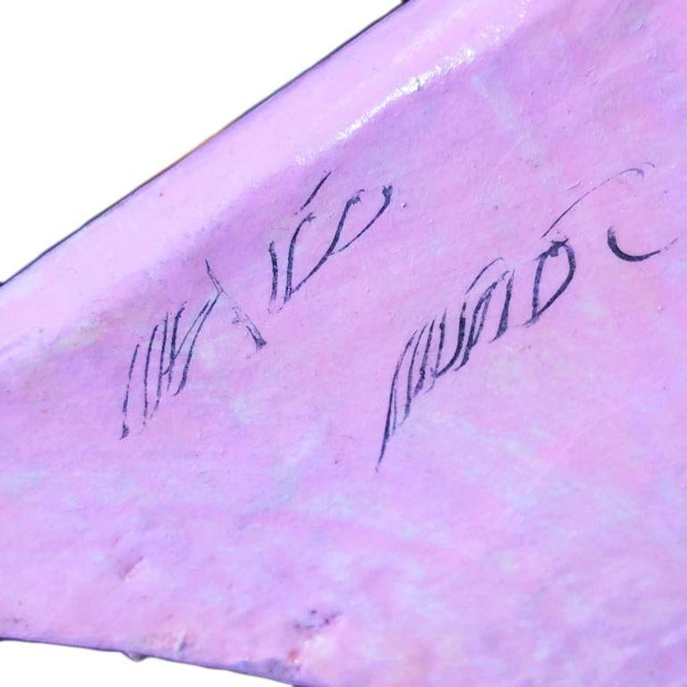 Life-Size Handmade Paper Mache Pink Flamingo Sculpture Signed Sergio Bustamante - 6