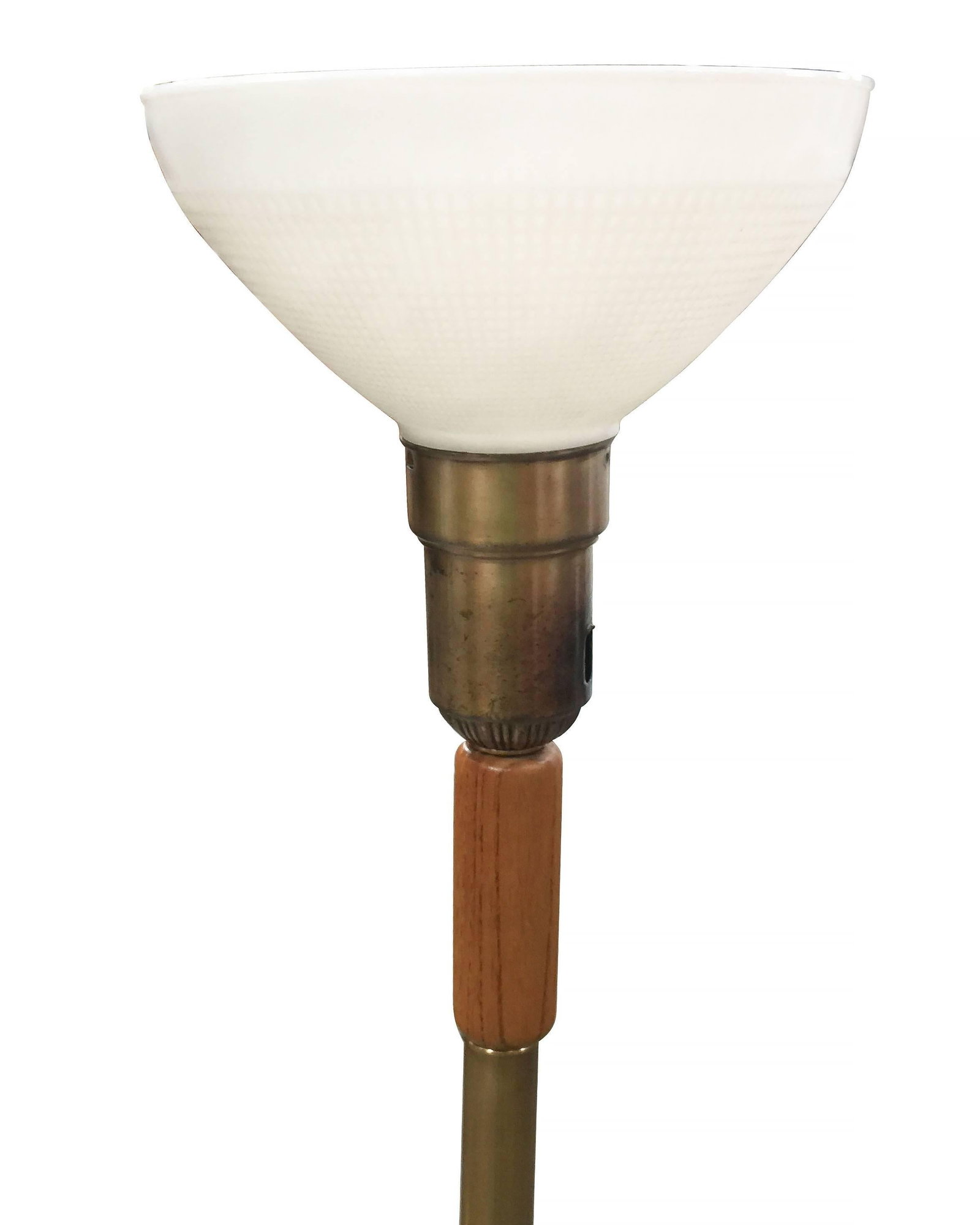 Heifetz Style Hand-Carved Torchiere Floor Lamp - 4