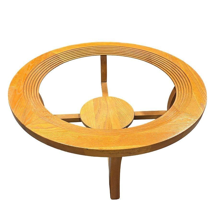Stepped Art Deco Blond Oak & Glass Coffee Table By Paul Frankl for Brown Saltman - 14
