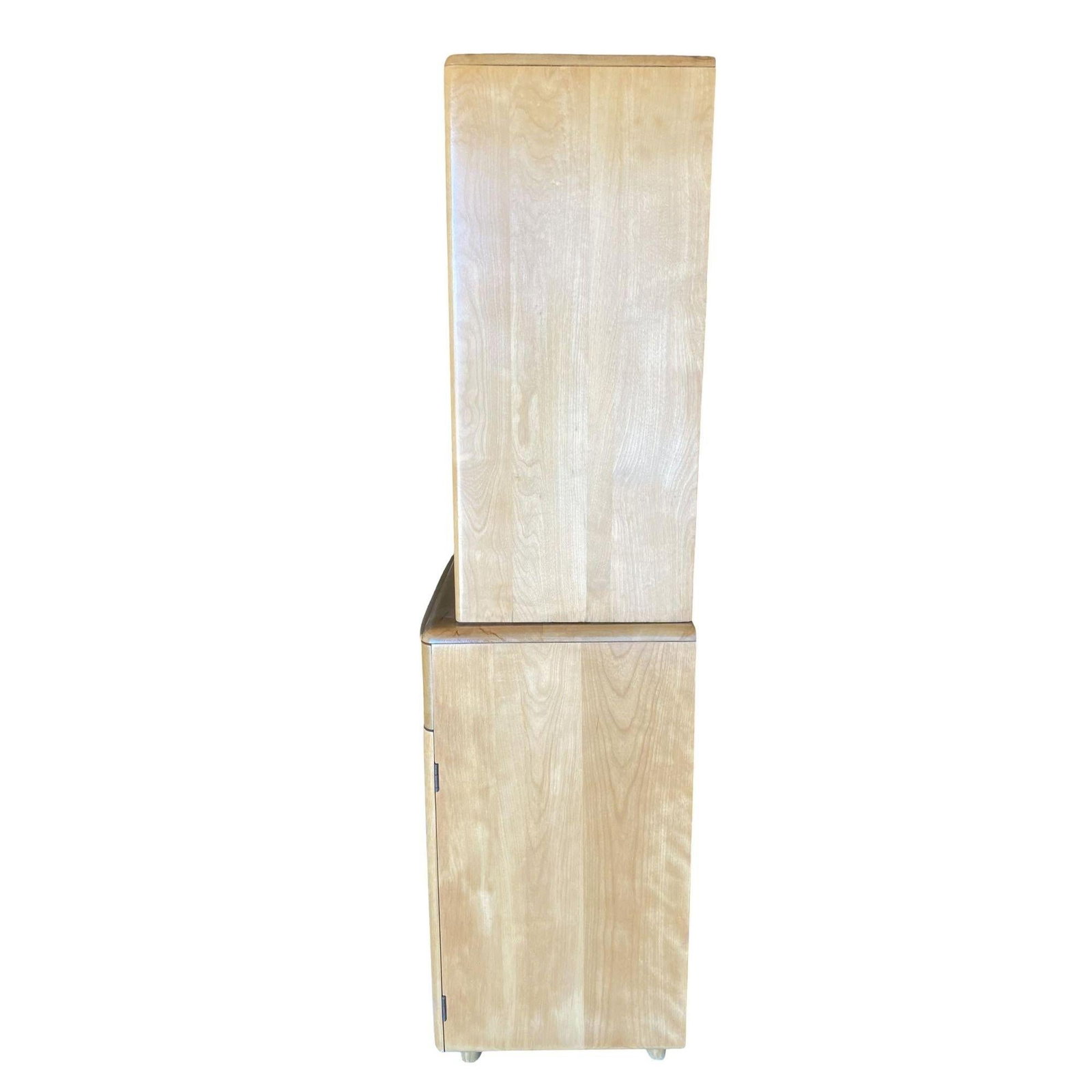 Blond "Encore" Step Back Cupboard China Cabinet Etagere by Heywood Wakefield - 4