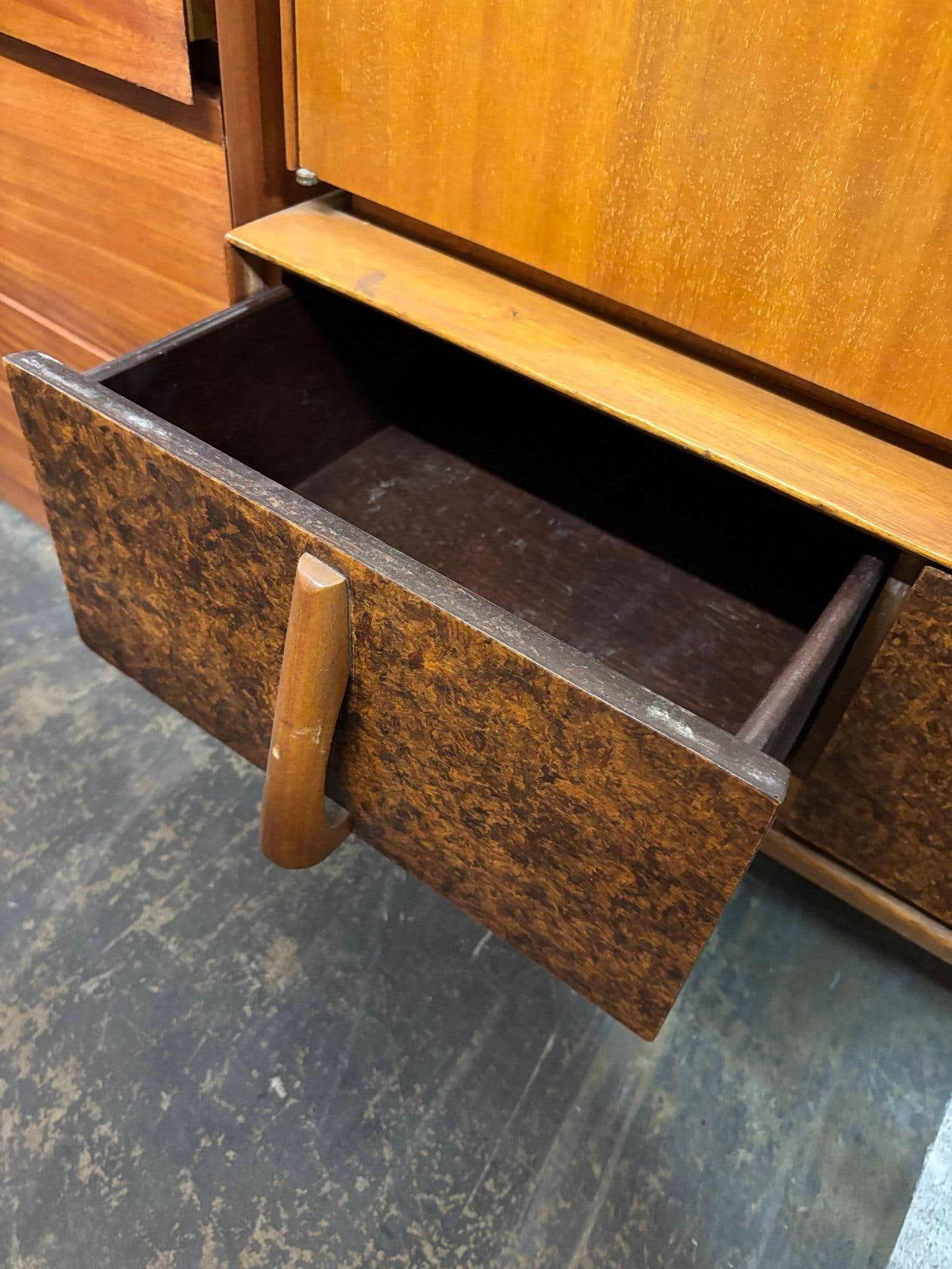 John Keal Wall Unit / Vitrine with Drawers for Brown Saltman - 5