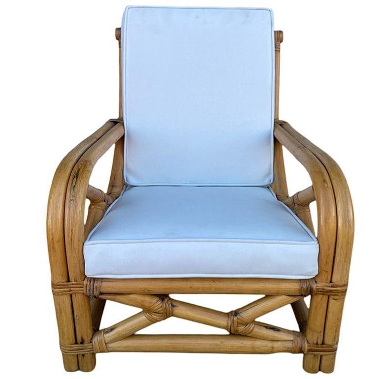 Restored Child Size "1949er" Two-Strand Rattan Sofa & Lounge Chair Set - 10