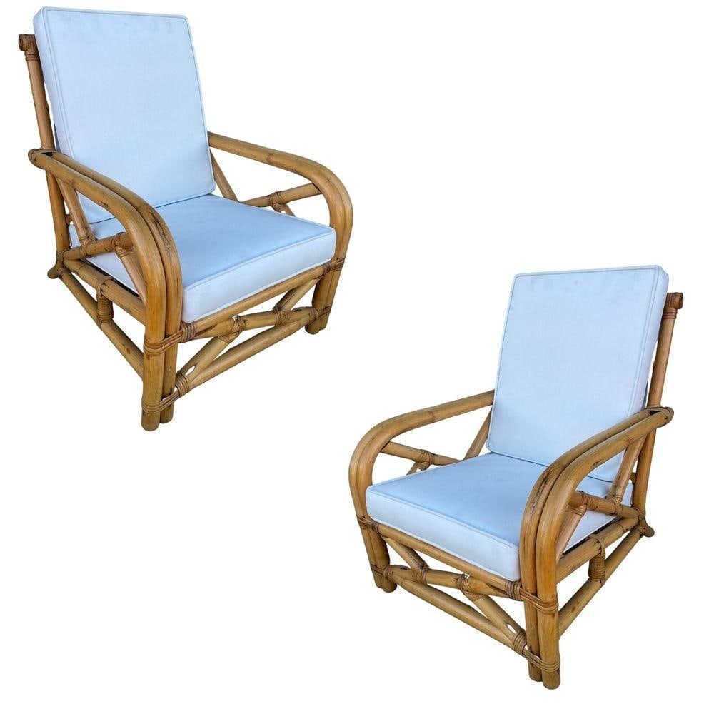 Restored Child Size "1949er" Two-Strand Rattan Sofa & Lounge Chair Set - 8
