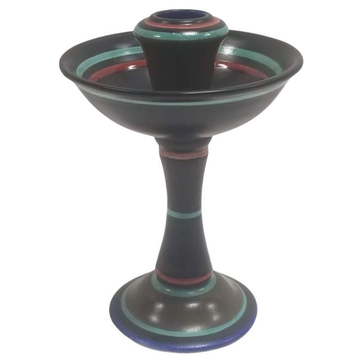 Gouda Decor Pottery Candlestick Holder: Title: Gouda Decor Pottery Candlestick Holder Description: Introducing the Gouda Decor Superbe Pottery Candle Holder—a masterpiece of craftsmanship from Gouda, Holland. This exquisite piece