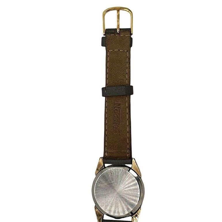 1970s 10k Geneva Sunburst Automatic Swiss Watch w/ Calfskin Band - 15