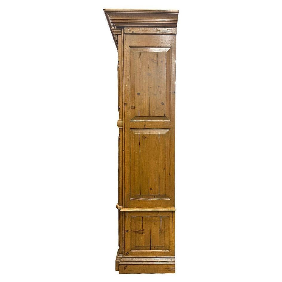 Georgian Style Old Pine Barrel Back Bespaq Corner Book Case - 4