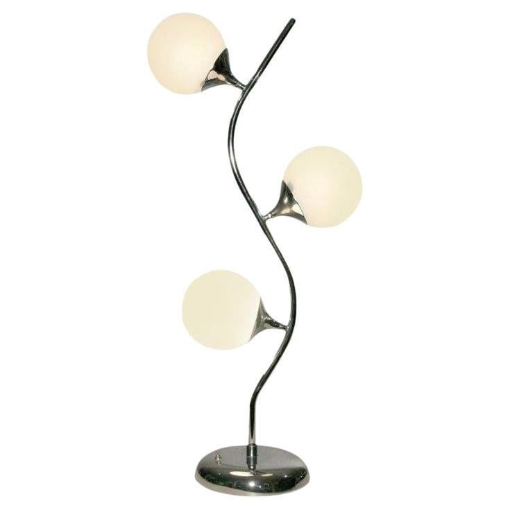 Chrome Post-modern Vine-Like Table Lamp in the Manner of Robert Sonneman - 2