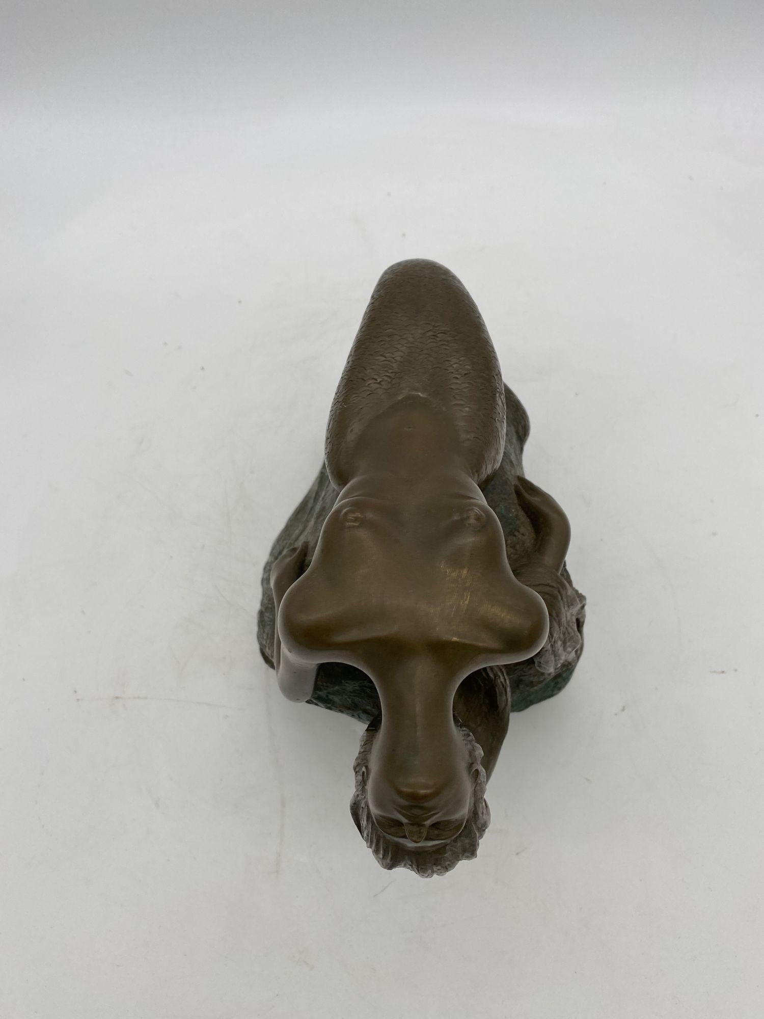 Bronze Mermaid Siren Statue on Beach Rock by James Siebert - 3