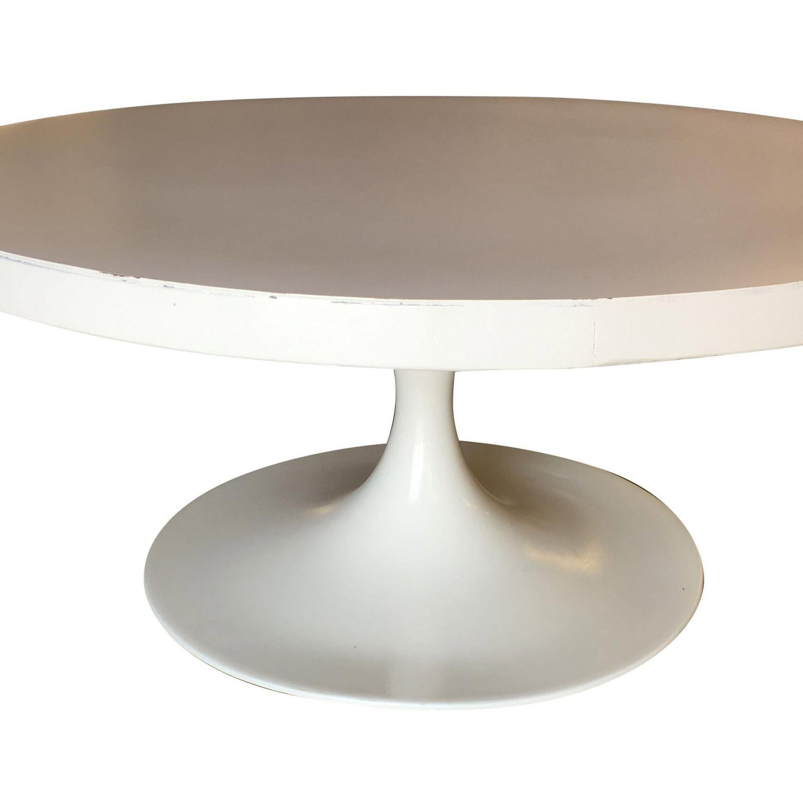 36" Inch Heavy Top Pedestal Style Coffee Table - 3