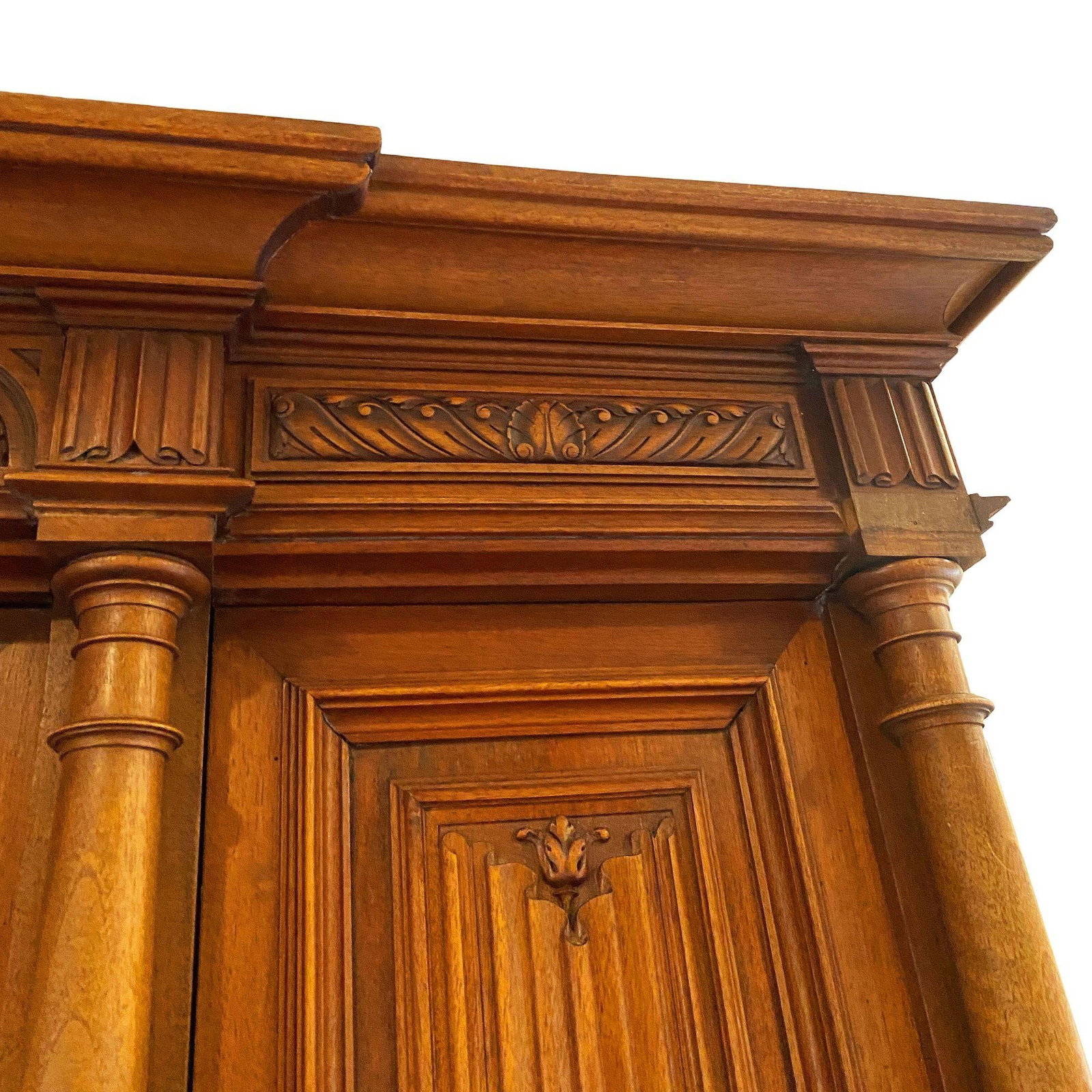 19th Century French Henry II Renaissance Carved Walnut Buffet Sideboard Cabinet - 17
