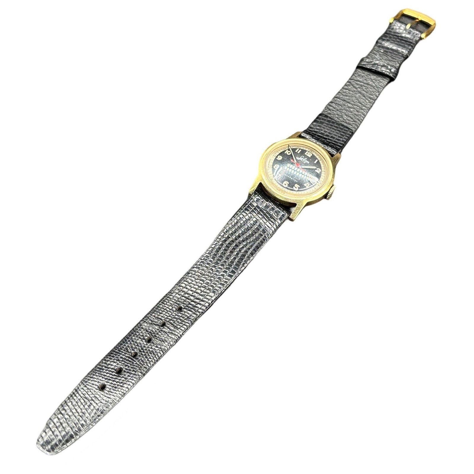 Selza Automatic WWII Military Aviation Pilot Cold Capped 14K Gold Watch - 8