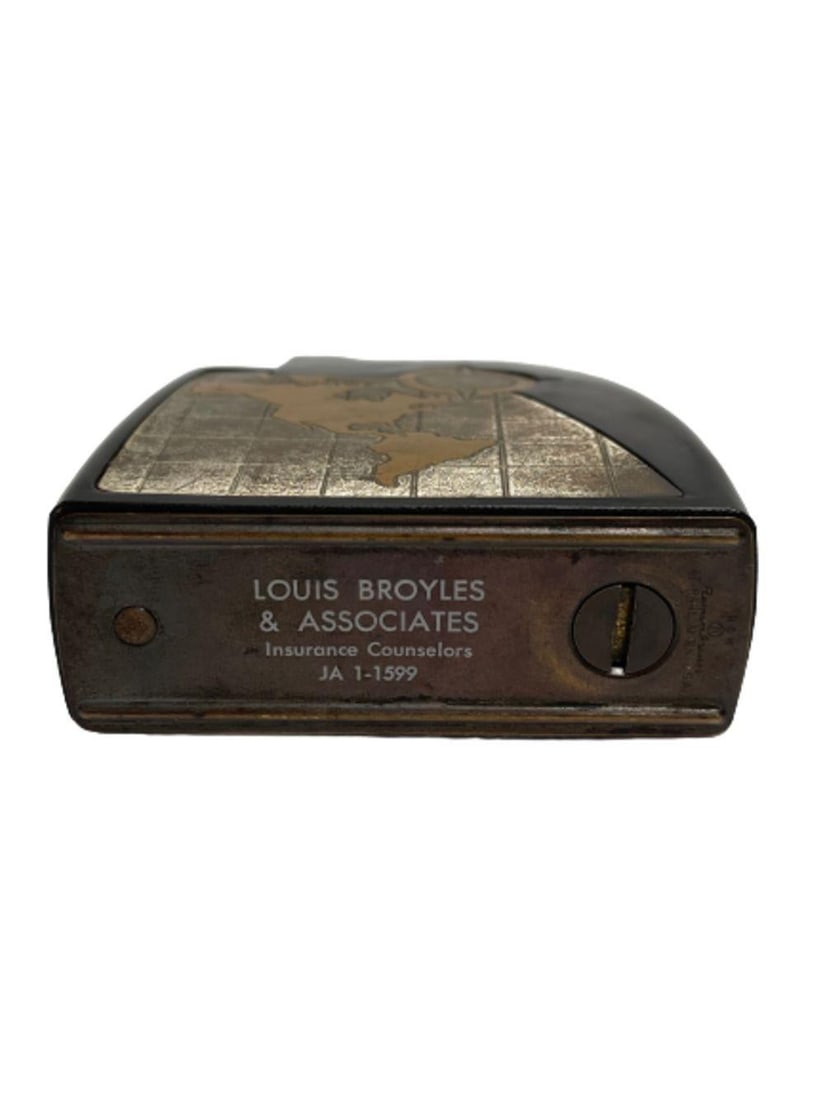 Rare Copper World Table Lighter by Broyles & Associates. circa 1964 - 4