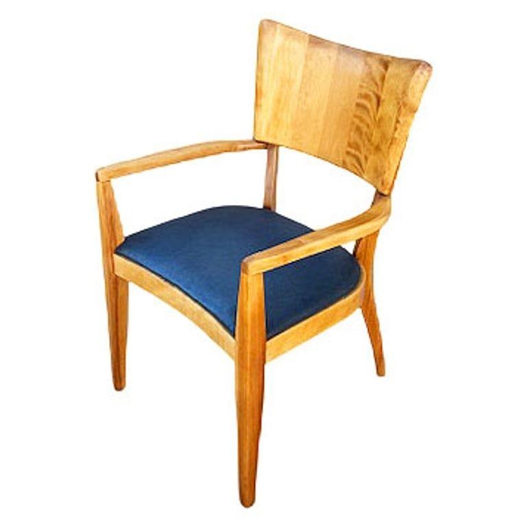 Restored Mid-century "Stingray" Birch Armchair Dining Chair by Heywood Wakefield - 15