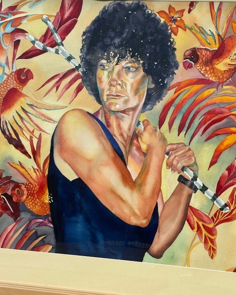 Original Watercolor on Paper Portrait Painting by Edee Joppich - 3