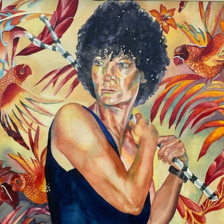 Original Watercolor on Paper Portrait Painting by Edee Joppich - 6