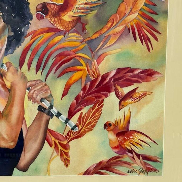 Original Watercolor on Paper Portrait Painting by Edee Joppich - 9
