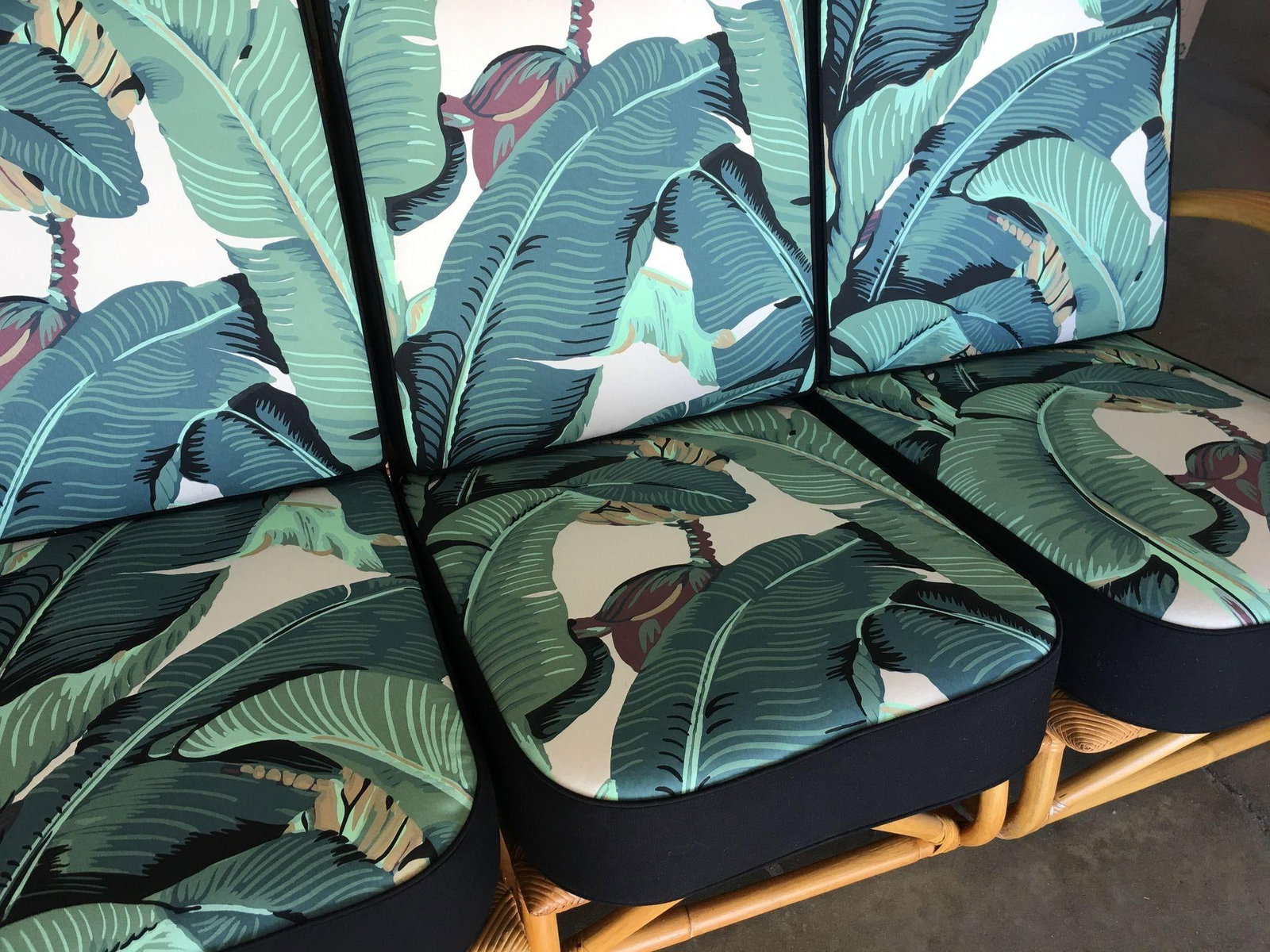 Ficks Reed Restored Three-Strand "S-Arm" Rattan Sofa & Lounge Living Room Set - 11