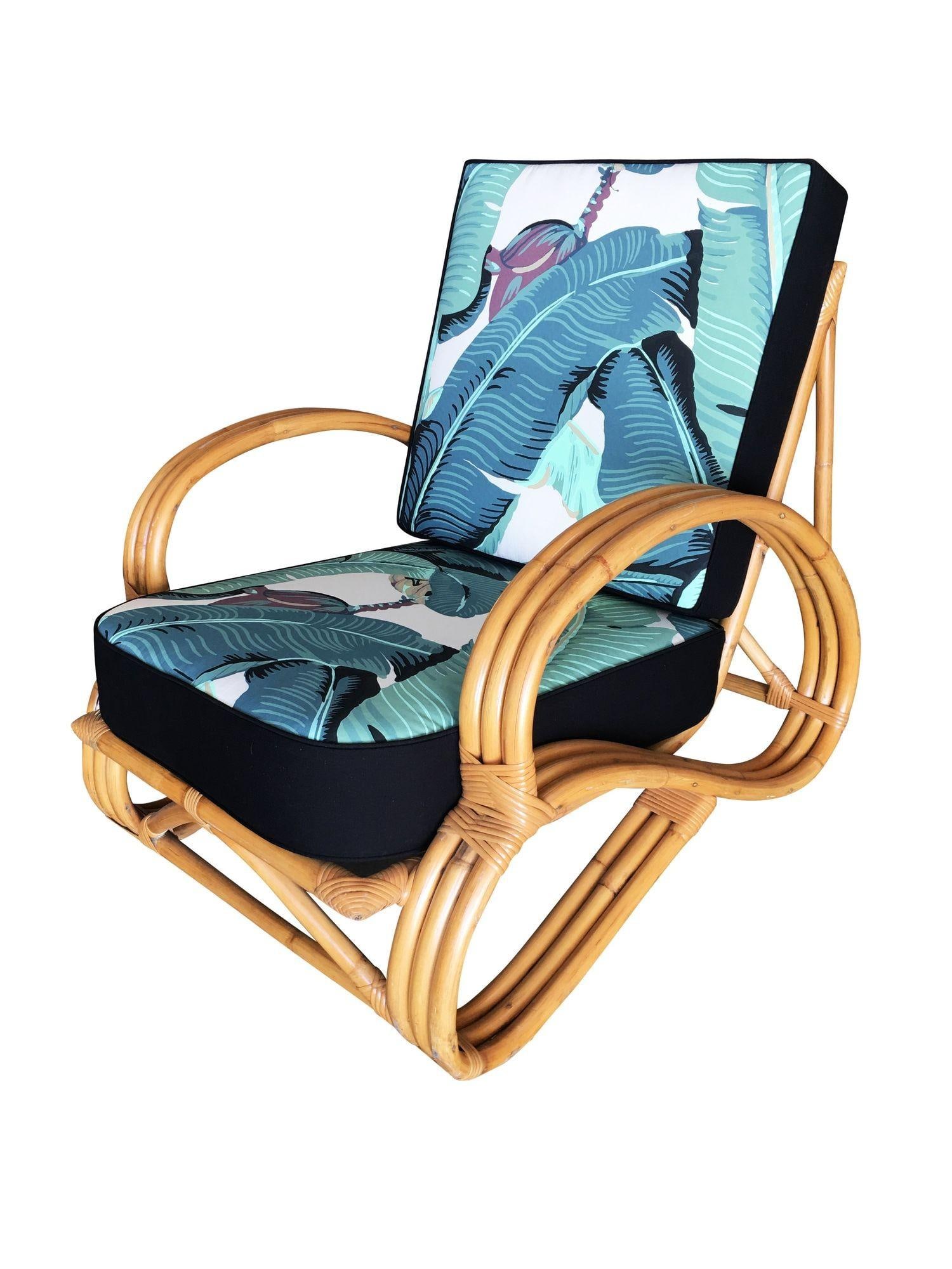 Ficks Reed Restored Three-Strand "S-Arm" Rattan Sofa & Lounge Living Room Set - 15