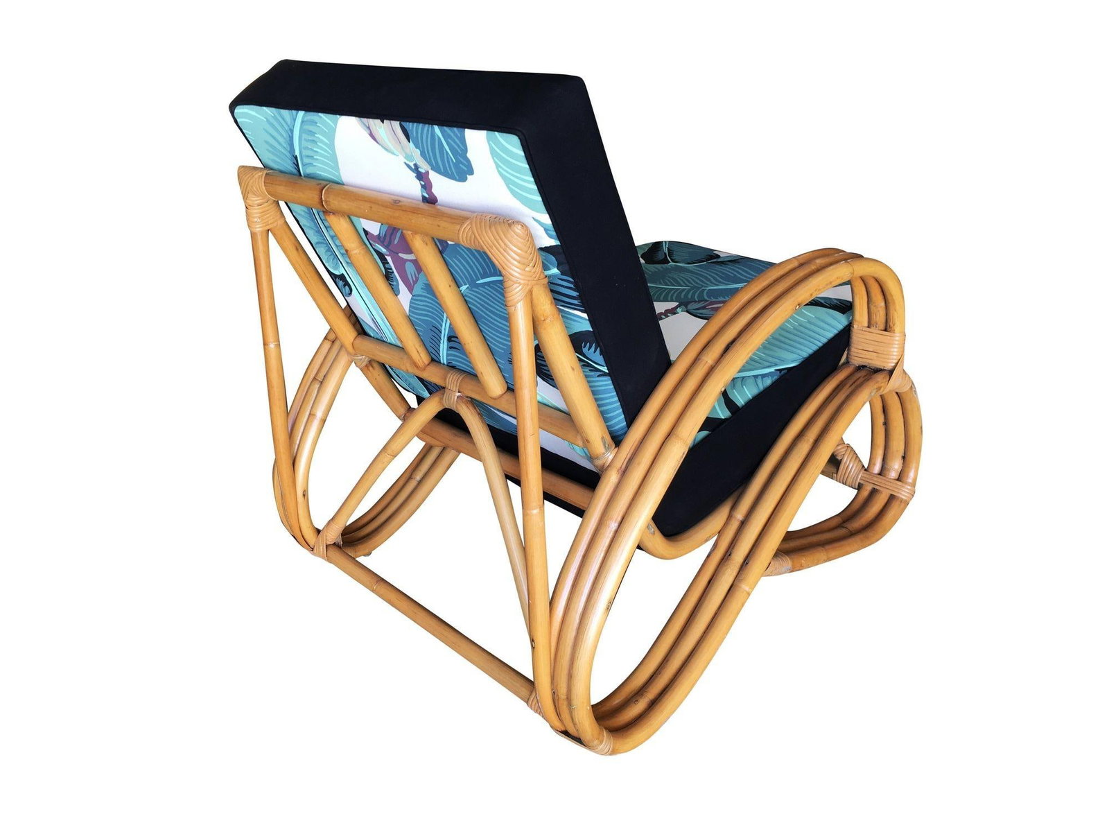 Ficks Reed Restored Three-Strand "S-Arm" Rattan Sofa & Lounge Living Room Set - 18