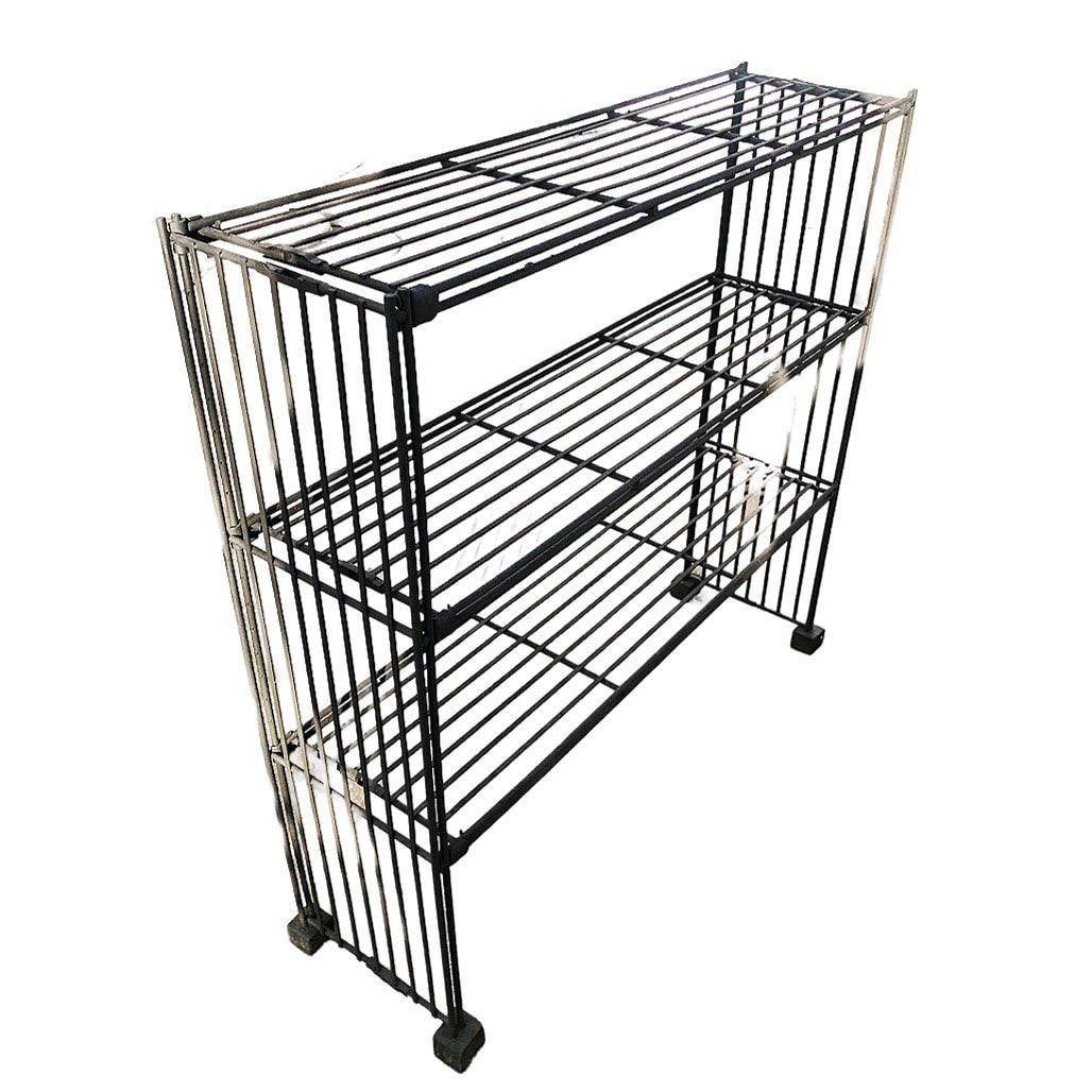 Mid-Century 3-Tier Iron Wire Art Display Shelf Bookshelf - 16