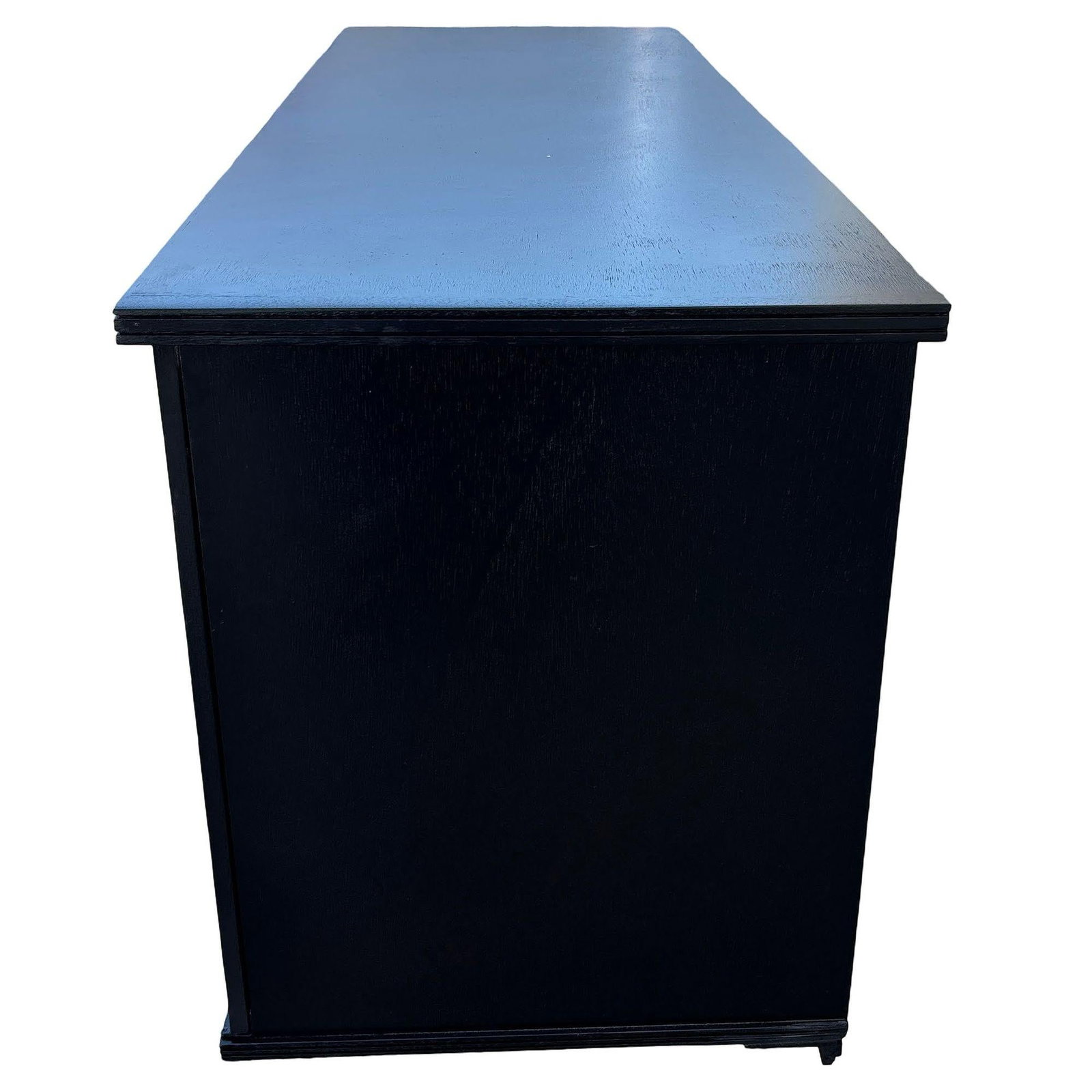 Mid-century James Mont Style Carved Media Credenza Stereo Cabinet - 5