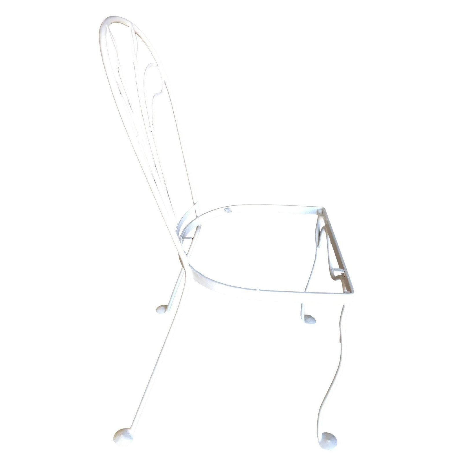 Woodard Tropical Leaf Iron Patio/Outdoor Lounge Chair, Set of Four - 3