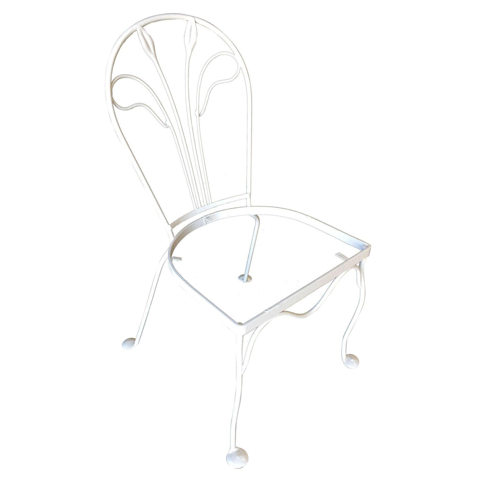 Woodard Tropical Leaf Iron Patio/Outdoor Lounge Chair, Set of Four - 8