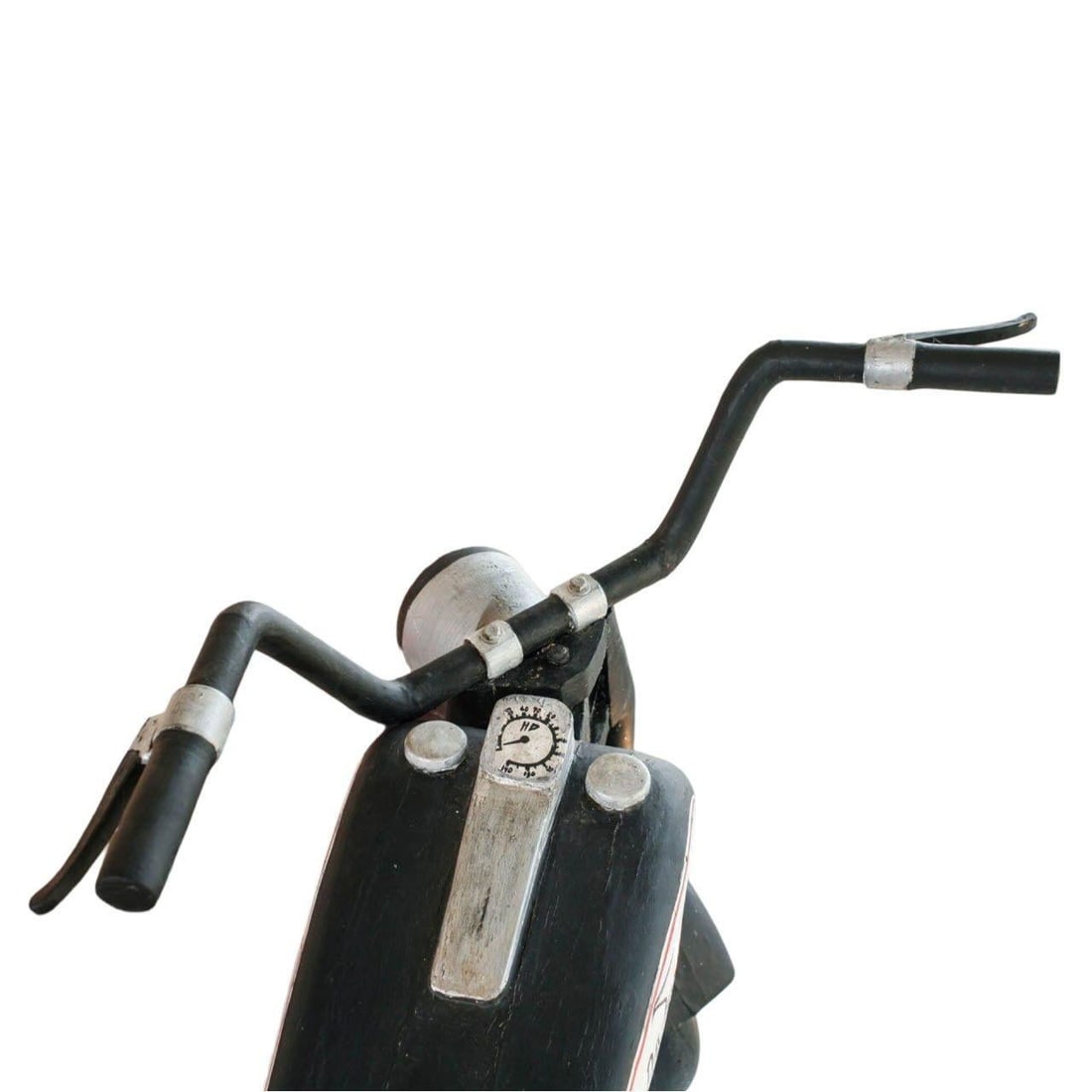 Vintage Life-Sized Folk Art Harley Davidson Motorcycle Sculpture - 6