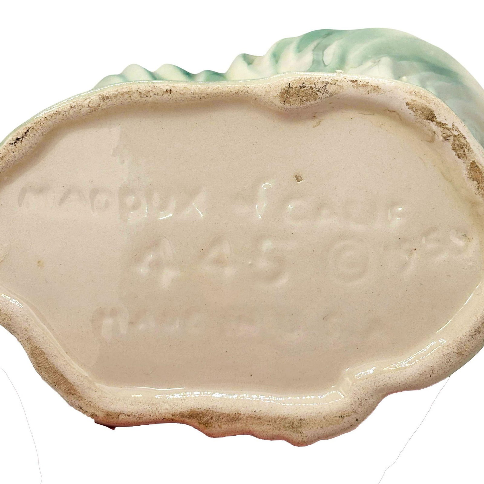 Mid-century Ceramic 445 Pink Flamingo Flower Tabletop Planter by Maddux - 6