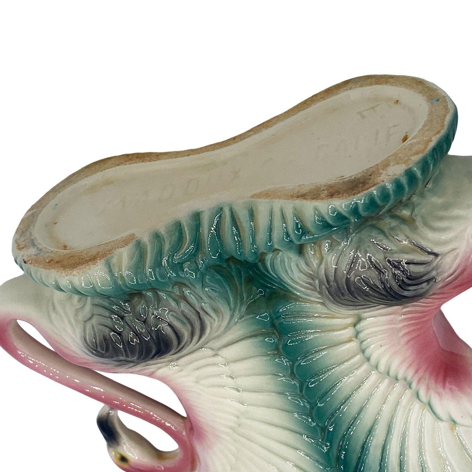 Mid-century Ceramic Flamingo Figurine & Vase Set by Maddux & Leftons - 6