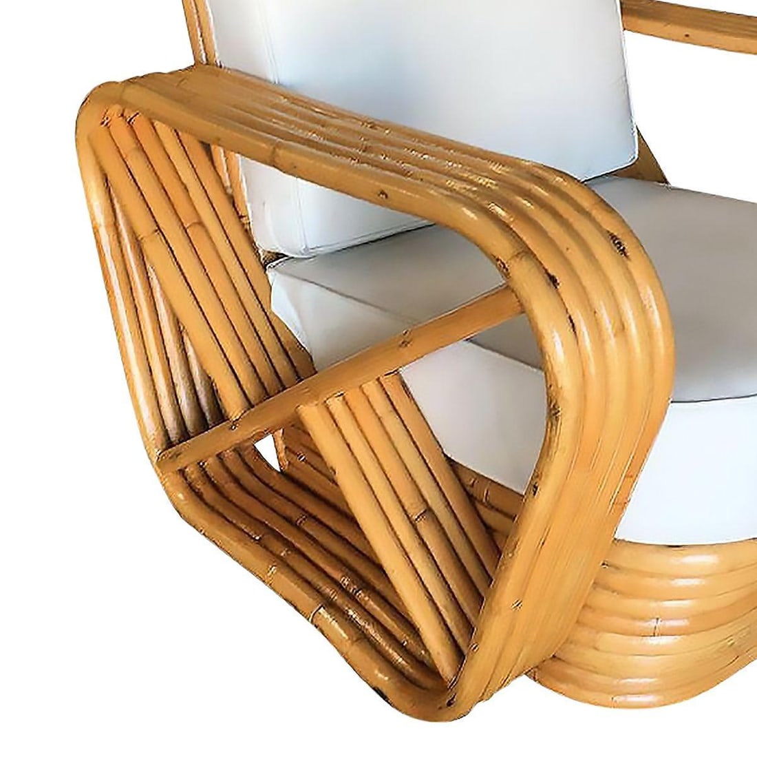 Restored 5-Strand Square Pretzel Sofa & Lounge Chair Livingroom Set - 18