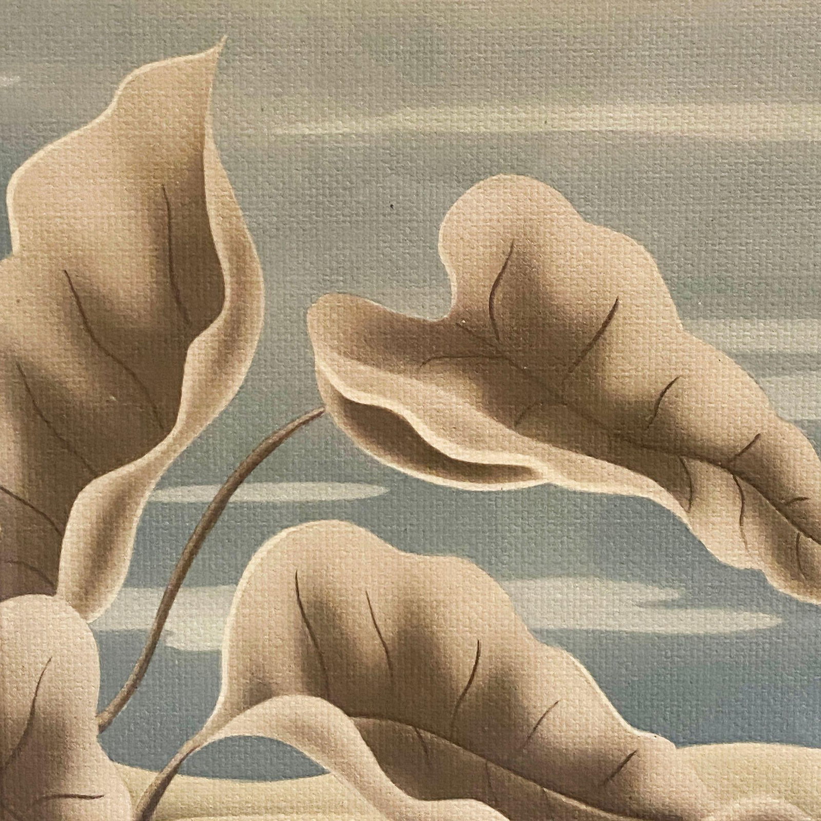 1940 Tropical Flamingo Lovers Scenic Print, by Billy Seay for Turner - 10