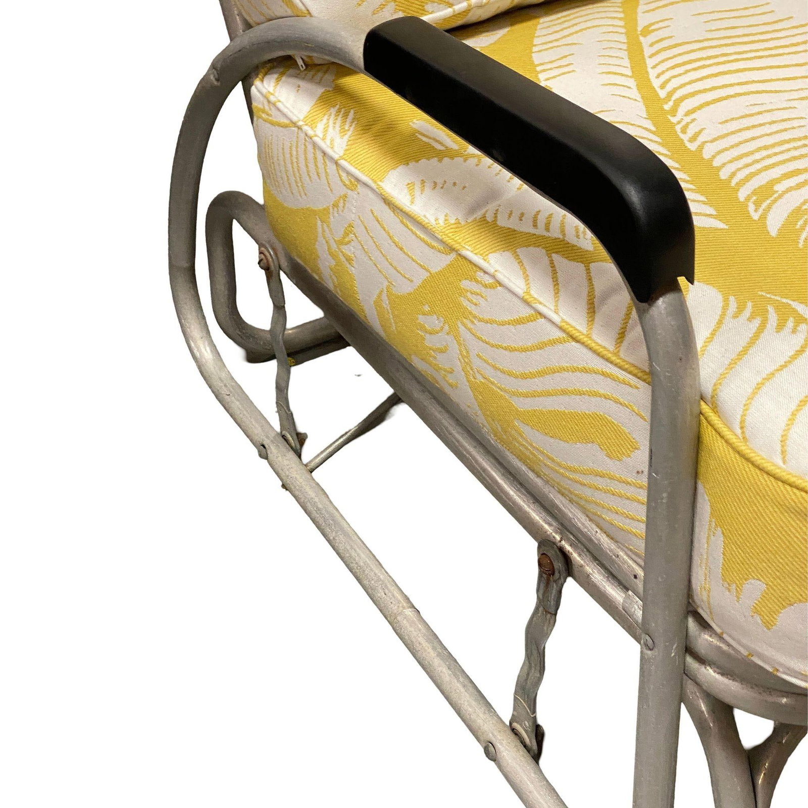 Aluminum Patio/Outdoor Sled Base Rocking Slider Settee w/ Speed Arms - 13