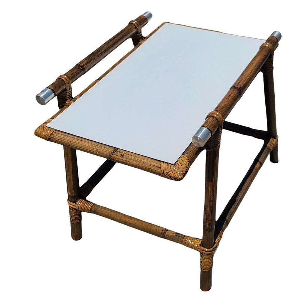 Restored 8 Piece "Far Horizon" Rattan Livingroom Set by John Wisner For Ficks - 14