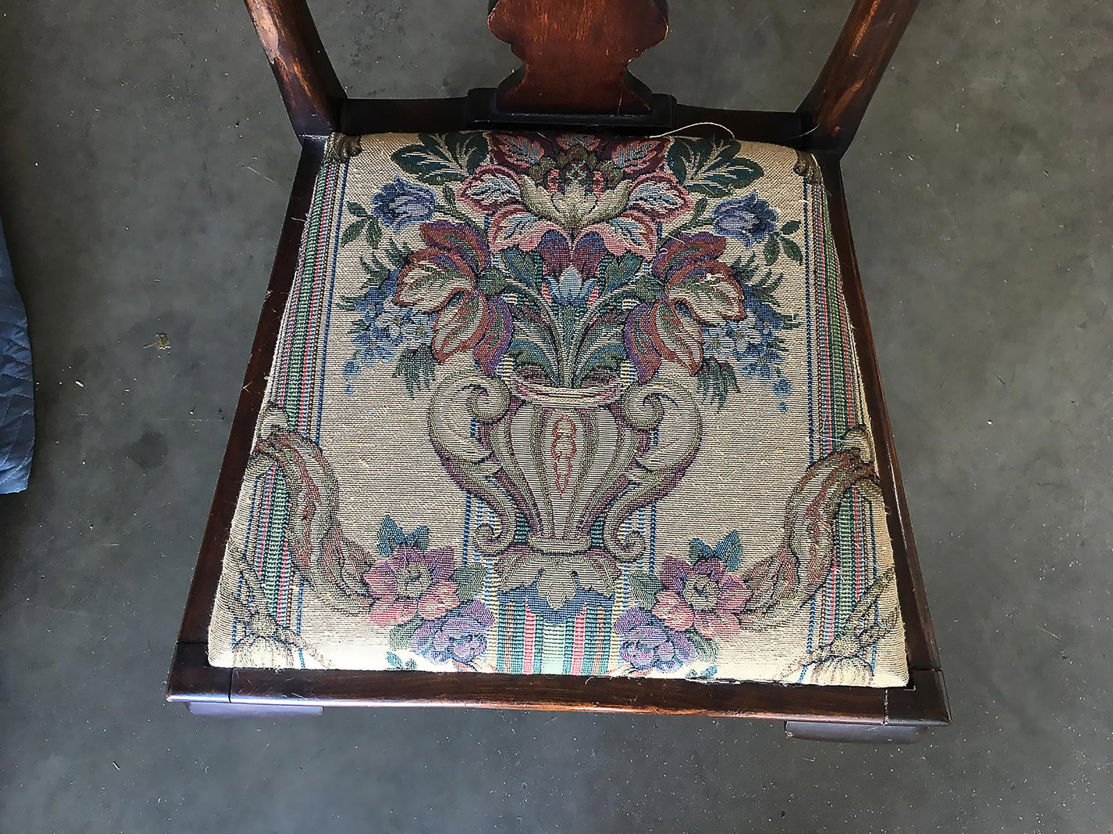 Pre-War Mahogany Art Deco Era Dining Room Chair Set of Four - 5