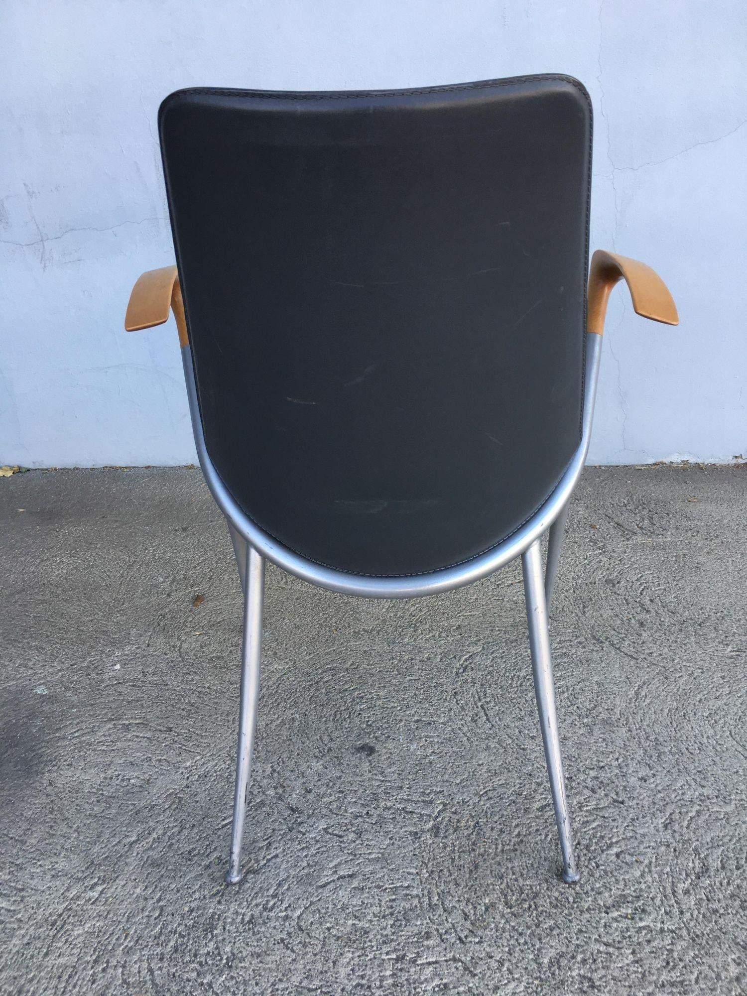 1980's Paul Tuttle Style Post Modernist Dining Chair Set of four - 13