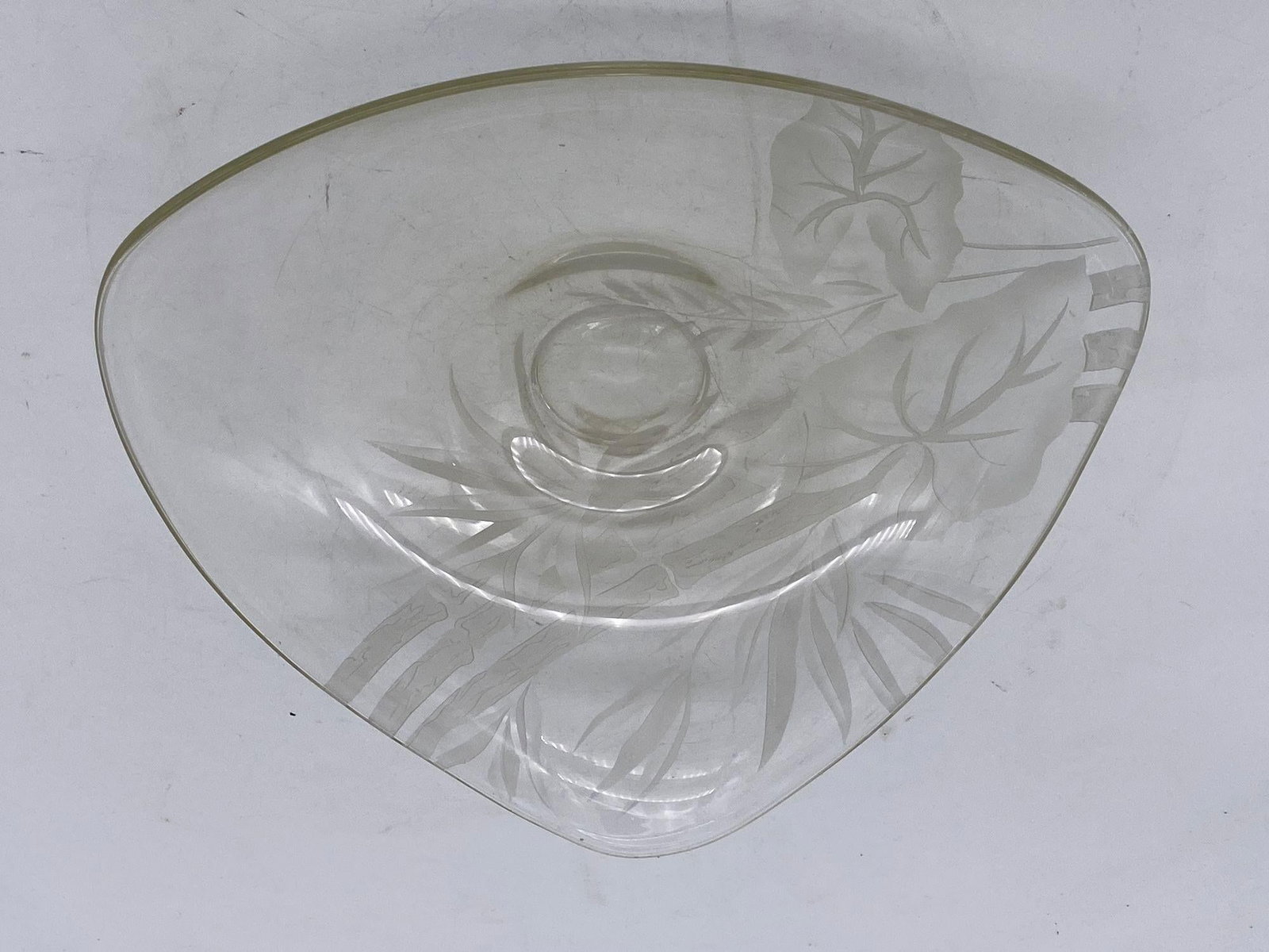 Art Glass Serving Plate by Dorothy C Thorpe - 5